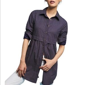 Anthropologie Polka Dot Tunic, New with Tags